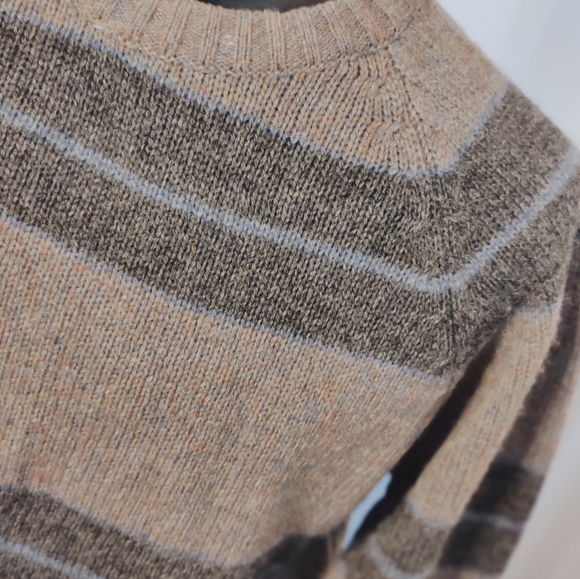 Ski sweater space dyed gray brown vintage 70s holiday Alpine - Picture 3 of 6